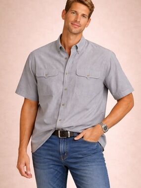 GameGuard Outdoors Shirt 2XL Fishing Hiking Performance Lightweight Check